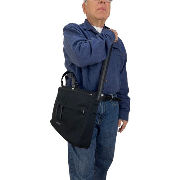 Sherpani Laptop Travel Crossbody Bag Unisex Black Lightweight - Picture 5 of 13